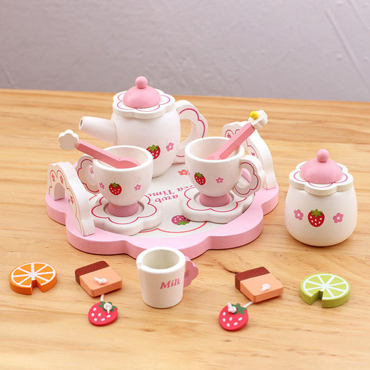 Wooden Afternoon Tea & Teapot Toy Set