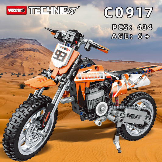 Technic Motorcycle Brick Building Blocks Motorcycle Model Toy