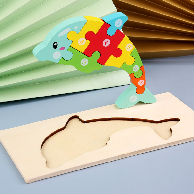 Wooden Montessori Educational 3D Jigsaw Puzzle game
