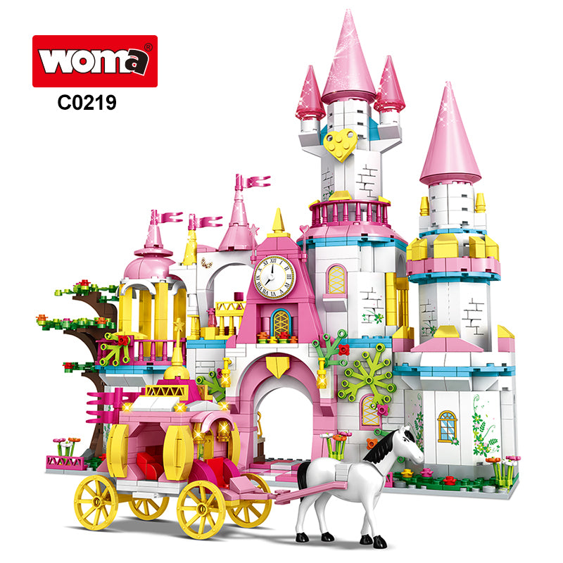 Girl Assembly Princess Castle House Building Block Toy Construction Plastic Brick Sets for Kids