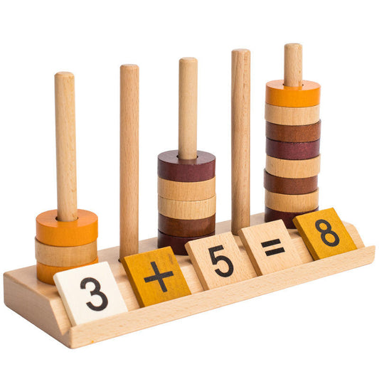 Wooden Educational Digital Pyramid Set Toy