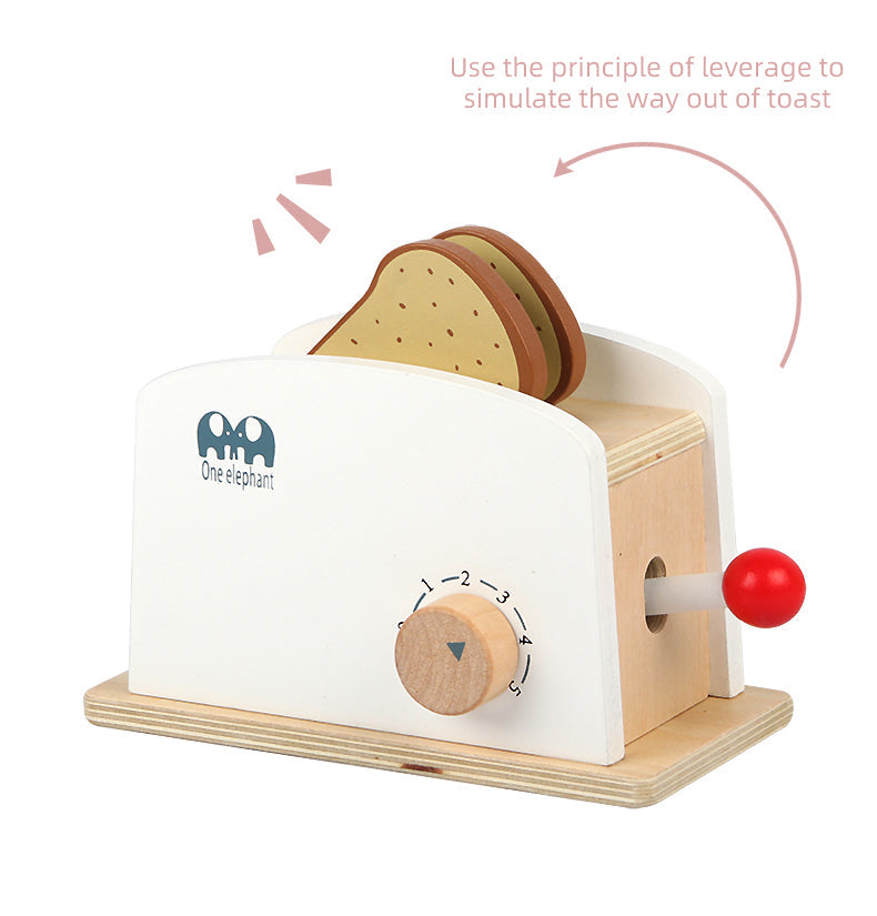 Wooden Toaster Toy Kitchen Playset
