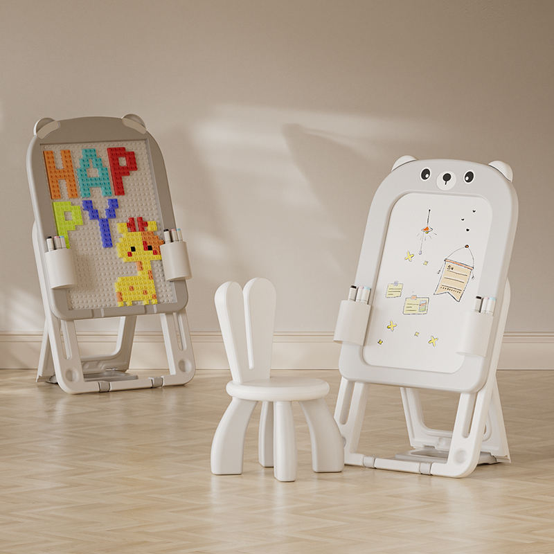 Mini Magnetic Two-sided Foldable Board with a Rabbit Chair