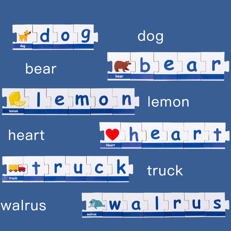 Montessori Word Spelling Toy - 90 Wooden Letters for Early Learning
