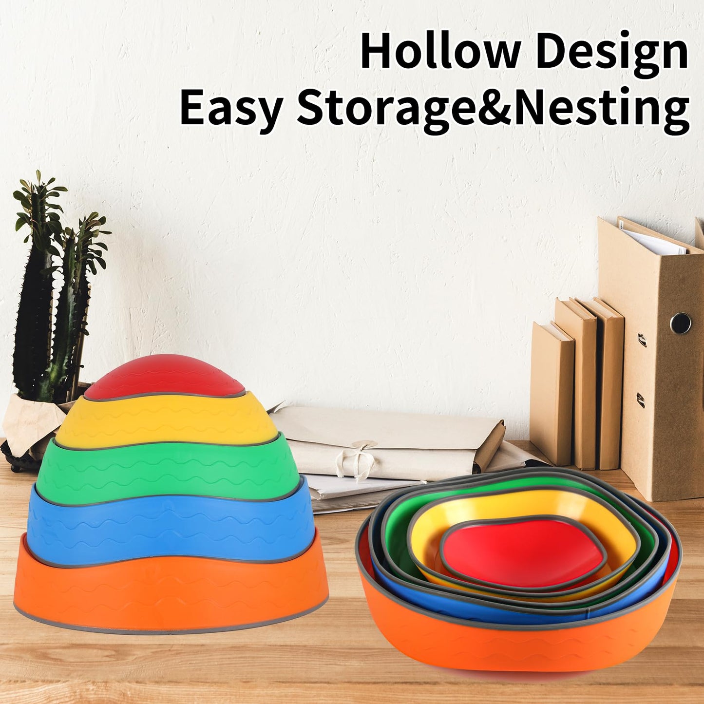 5-Piece Non-Slip Stepping Stones – Balance & Bounce Toys for Toddlers