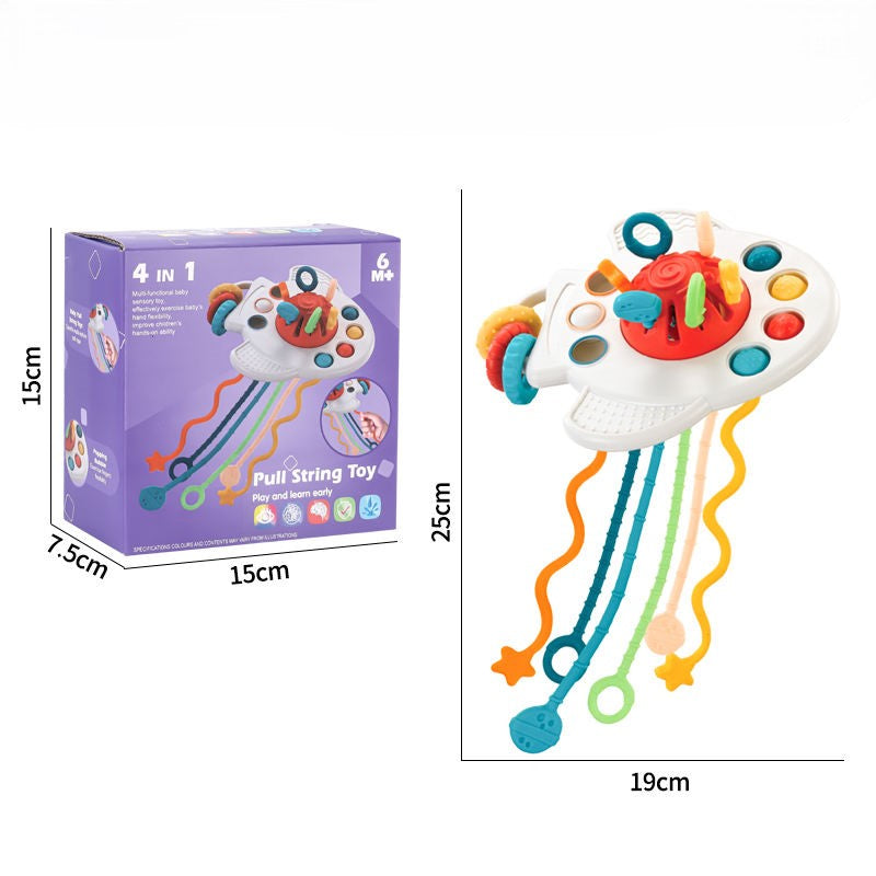 4-in-1 Sensory Pull-String Toy