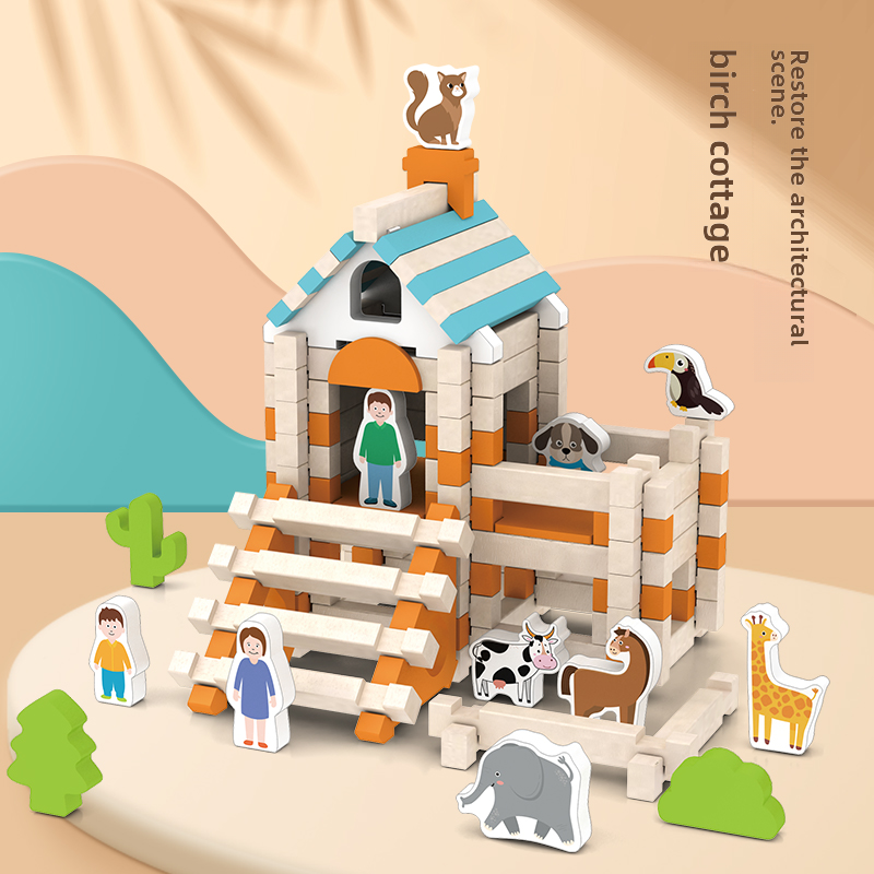 Architect Building Blocks – Wooden House Puzzle Game for Kids