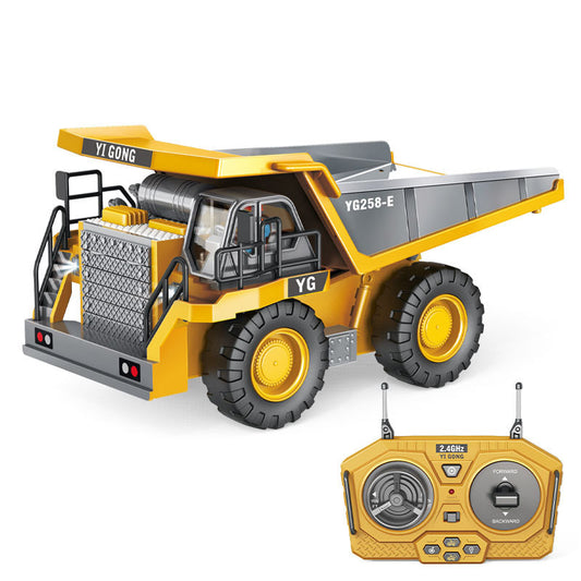 RC Dump Truck 9-Channel Remote Control Engineering Vehicle - Alloy Version