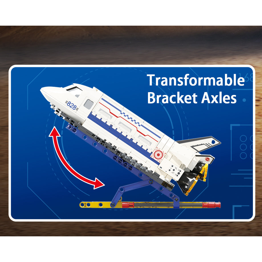 Spacecraft X-37b Model Small Building Block Brick Space Search Shuttle Airplane Kids Assembly Game