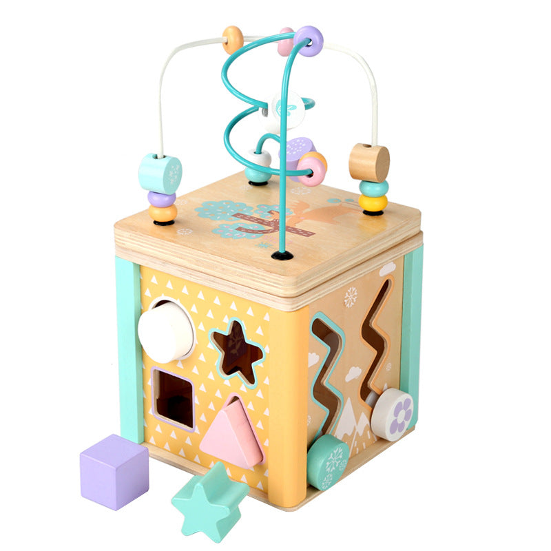 5-in-1 Wooden Fine Sensory Skills and Motor Activity Box