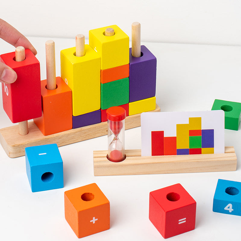 Montessori Learning Blocks – Alphabet & Number Matching Game