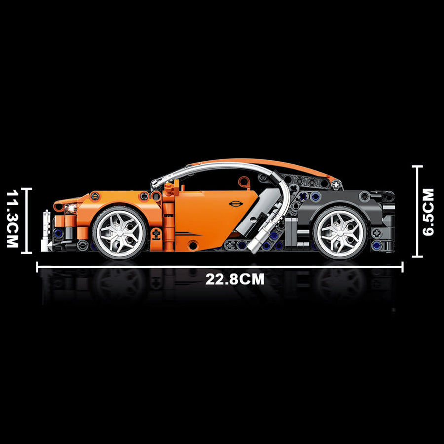 Technique Mini Brick Small Plastic ABS Building Block Pull Back Sports Car Toy Set for Boy