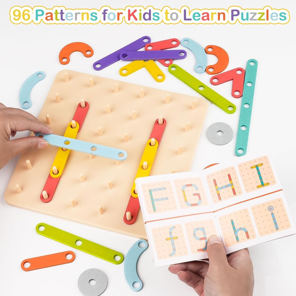 Wooden Geometric Shape Puzzle – Early Learning Matching Game