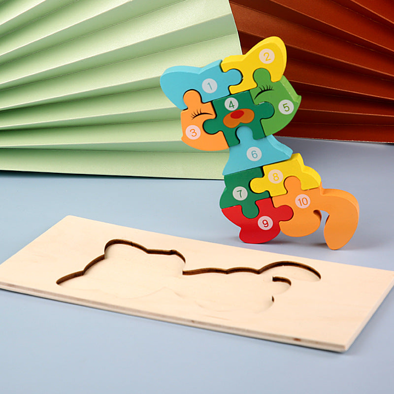 Wooden Montessori Educational 3D Jigsaw Puzzle game