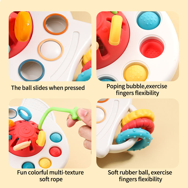 4-in-1 Sensory Pull-String Toy