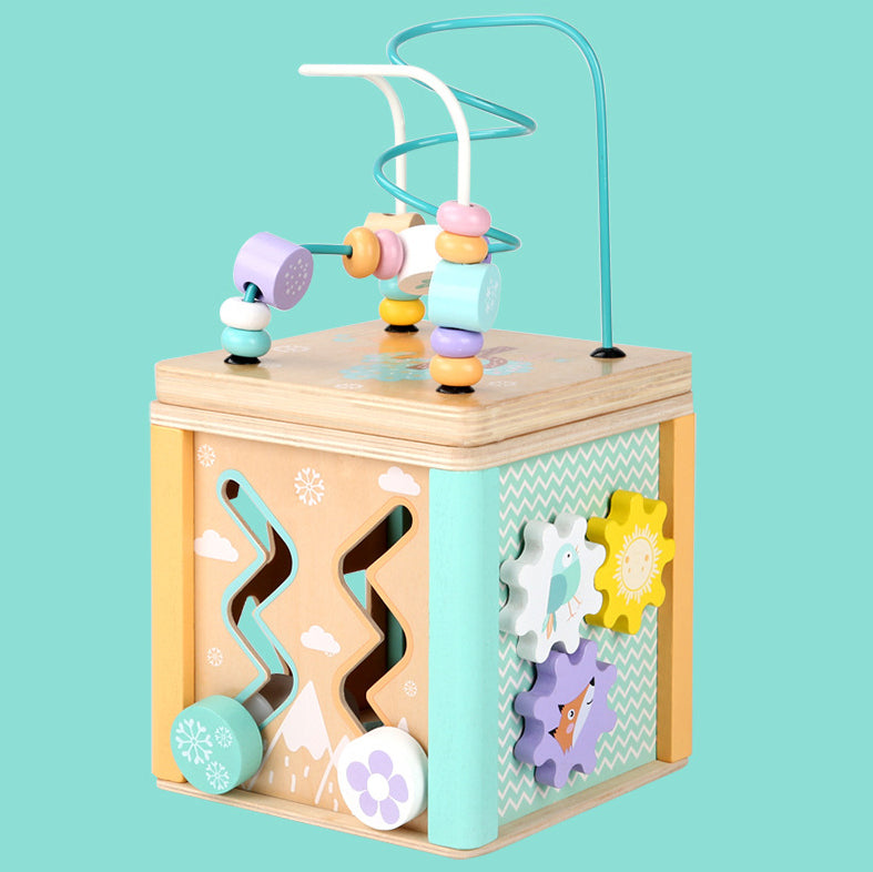 5-in-1 Wooden Fine Sensory Skills and Motor Activity Box