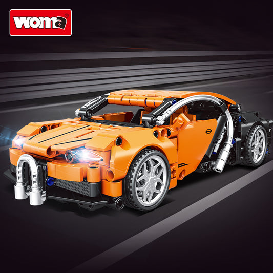 Technique Mini Brick Small Plastic ABS Building Block Pull Back Sports Car Toy Set for Boy