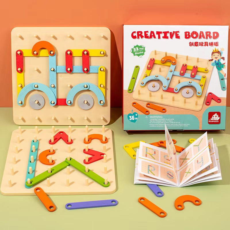 Wooden Geometric Shape Puzzle – Early Learning Matching Game