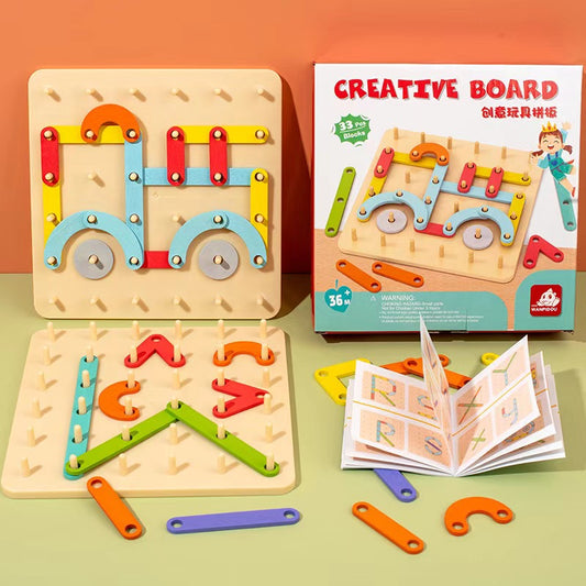 Wooden Geometric Shape Puzzle – Early Learning Matching Game