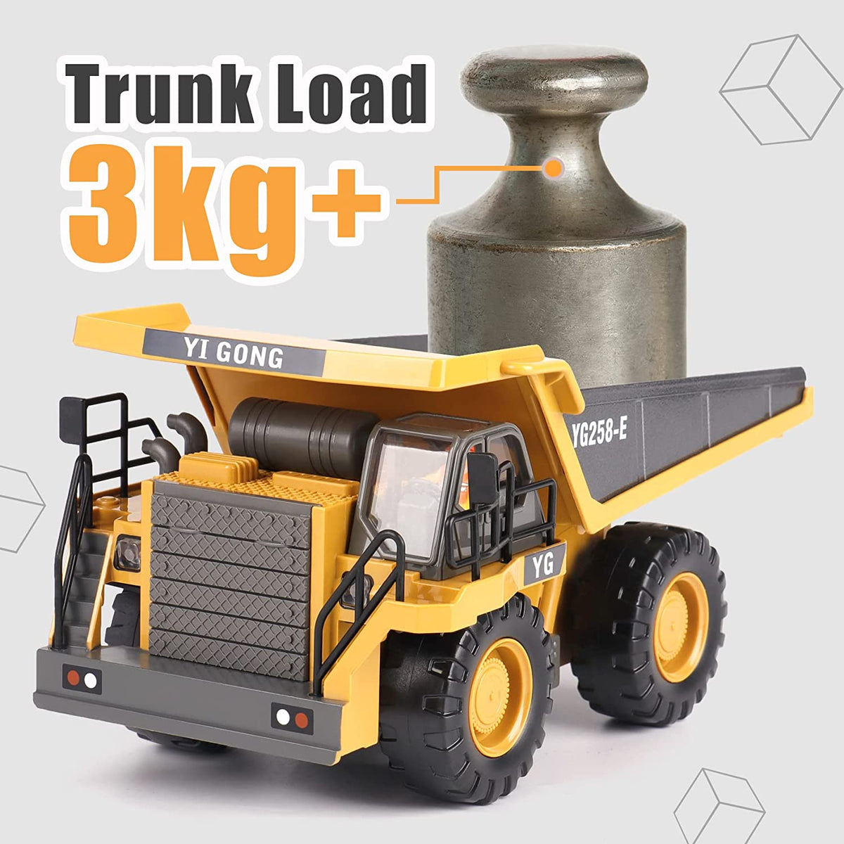 RC Dump Truck 9-Channel Remote Control Engineering Vehicle - Alloy Version