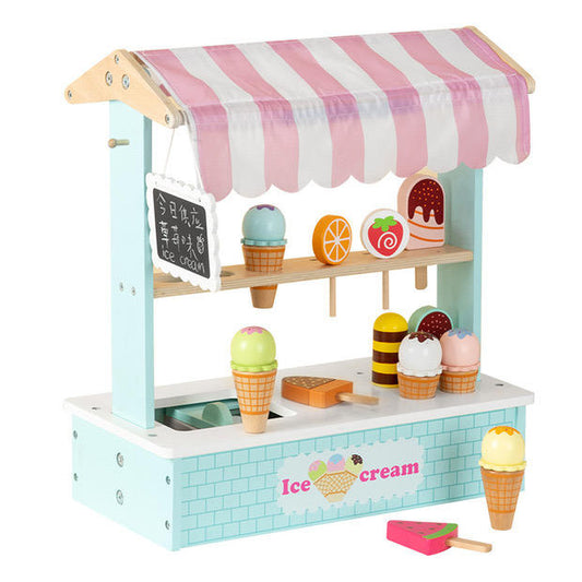Wooden Ice Cream Shop Toy Set