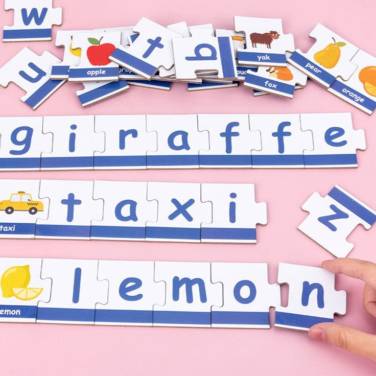 Montessori Word Spelling Toy - 90 Wooden Letters for Early Learning