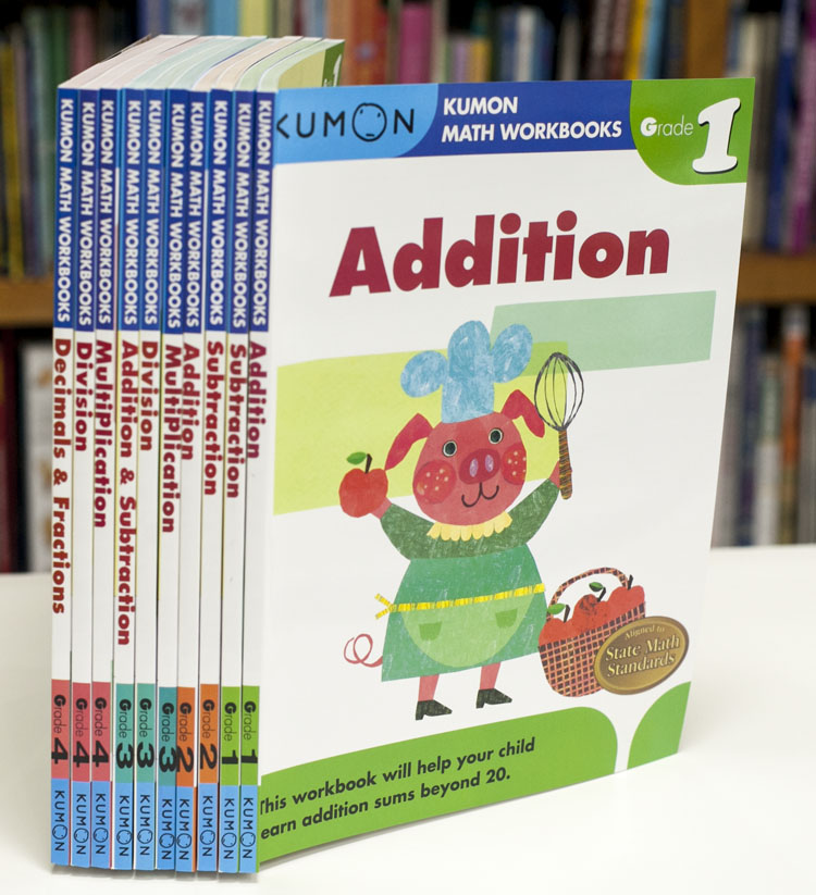 10 Volumes Kumon Math Workbooks Exercises: G1 to G4