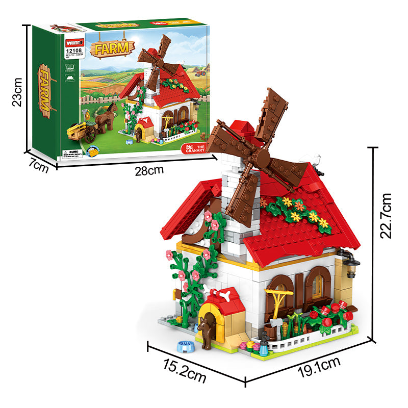 Farm Brick Block Building Set Animals Farm Toys Blocks for Kids - 720 PCS