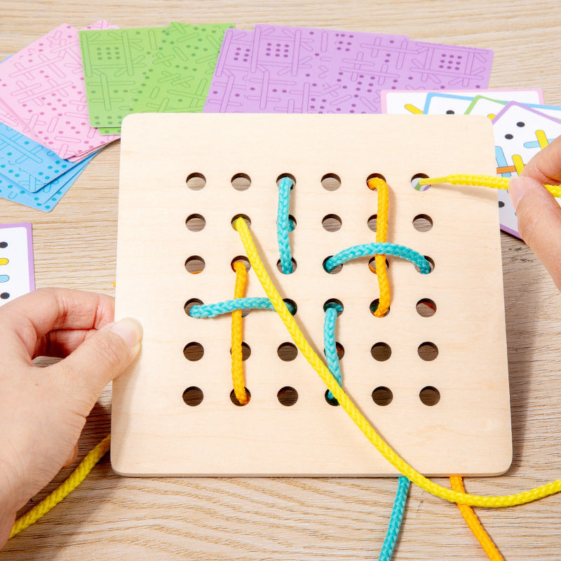 Montessori Rope Battle Game – Pattern Matching Toy for Early Learning