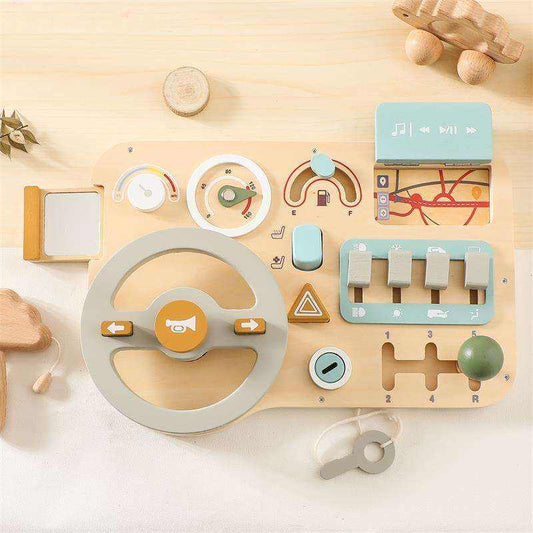 Wooden Driving Car Stimulation Toy