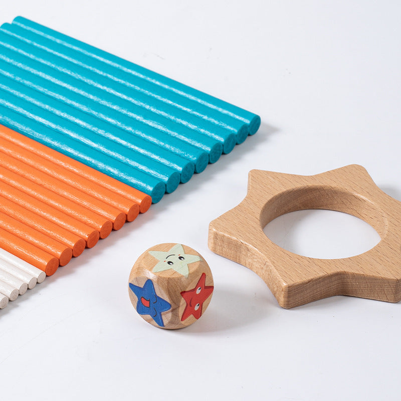 Montessori Wooden Stick Toy - Interactive Balance & Stacking Game