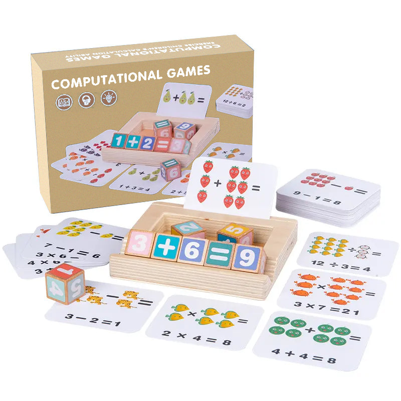 Educational Wooden Games - Number Counting Activities