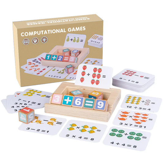 Educational Wooden Games - Number Counting Activities