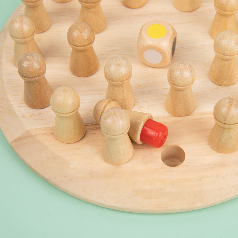 Multi-color Wooden Memory Chess