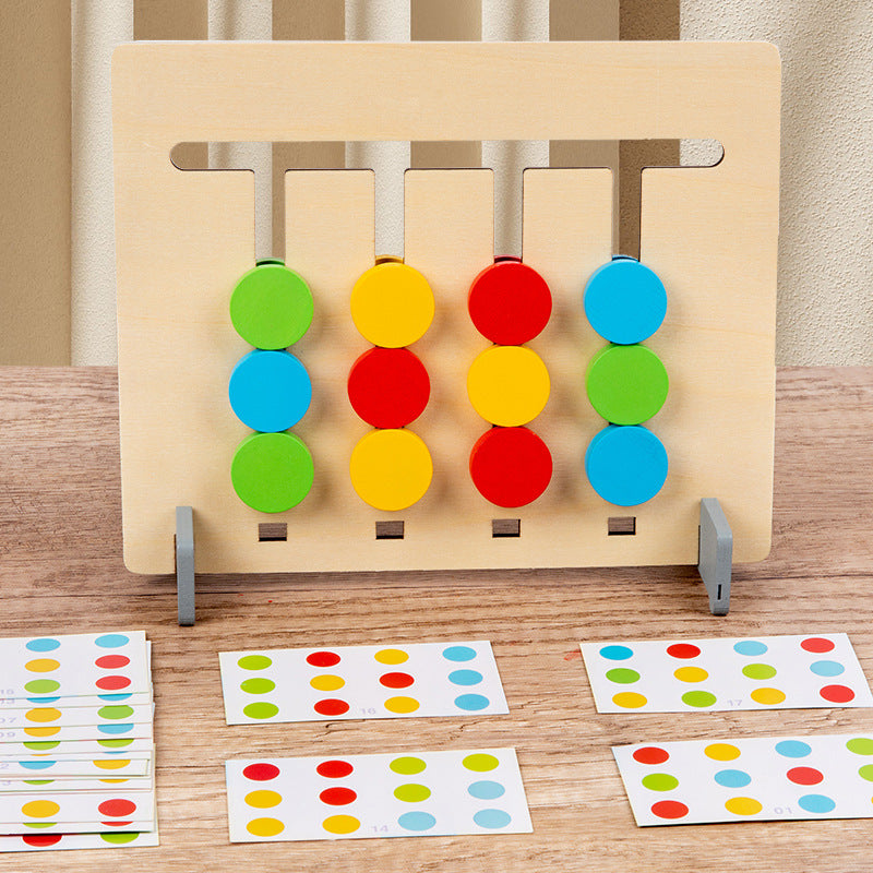Wooden Dinosaur Puzzle - Color Matching Maze Game for Kids