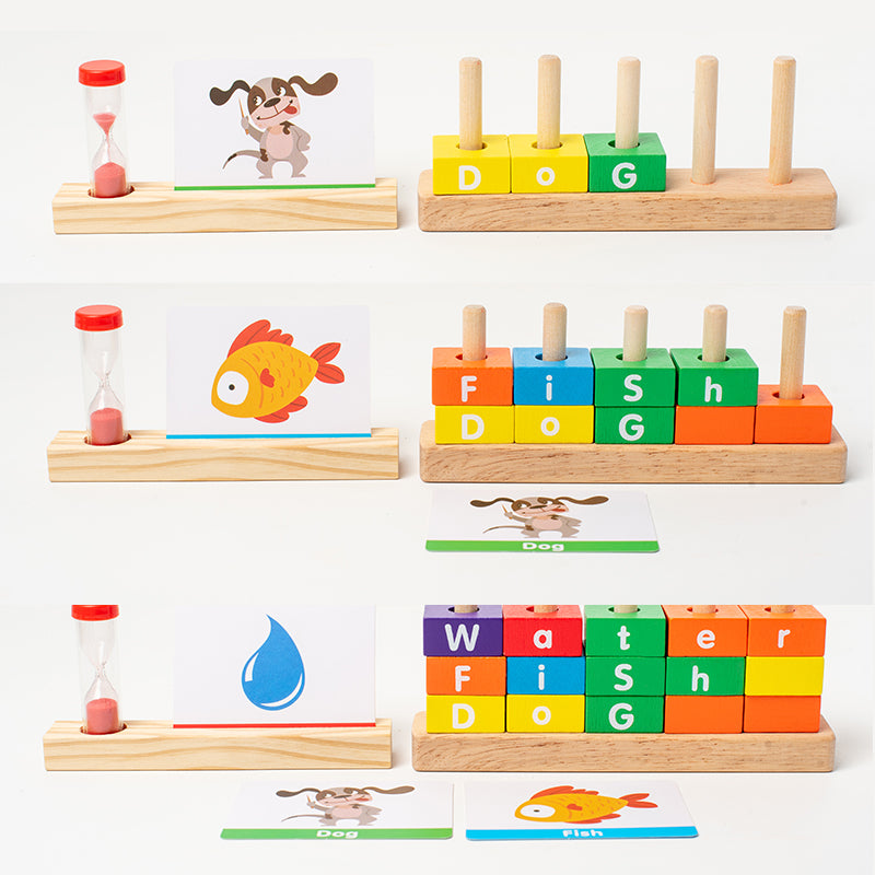 Montessori Learning Blocks – Alphabet & Number Matching Game