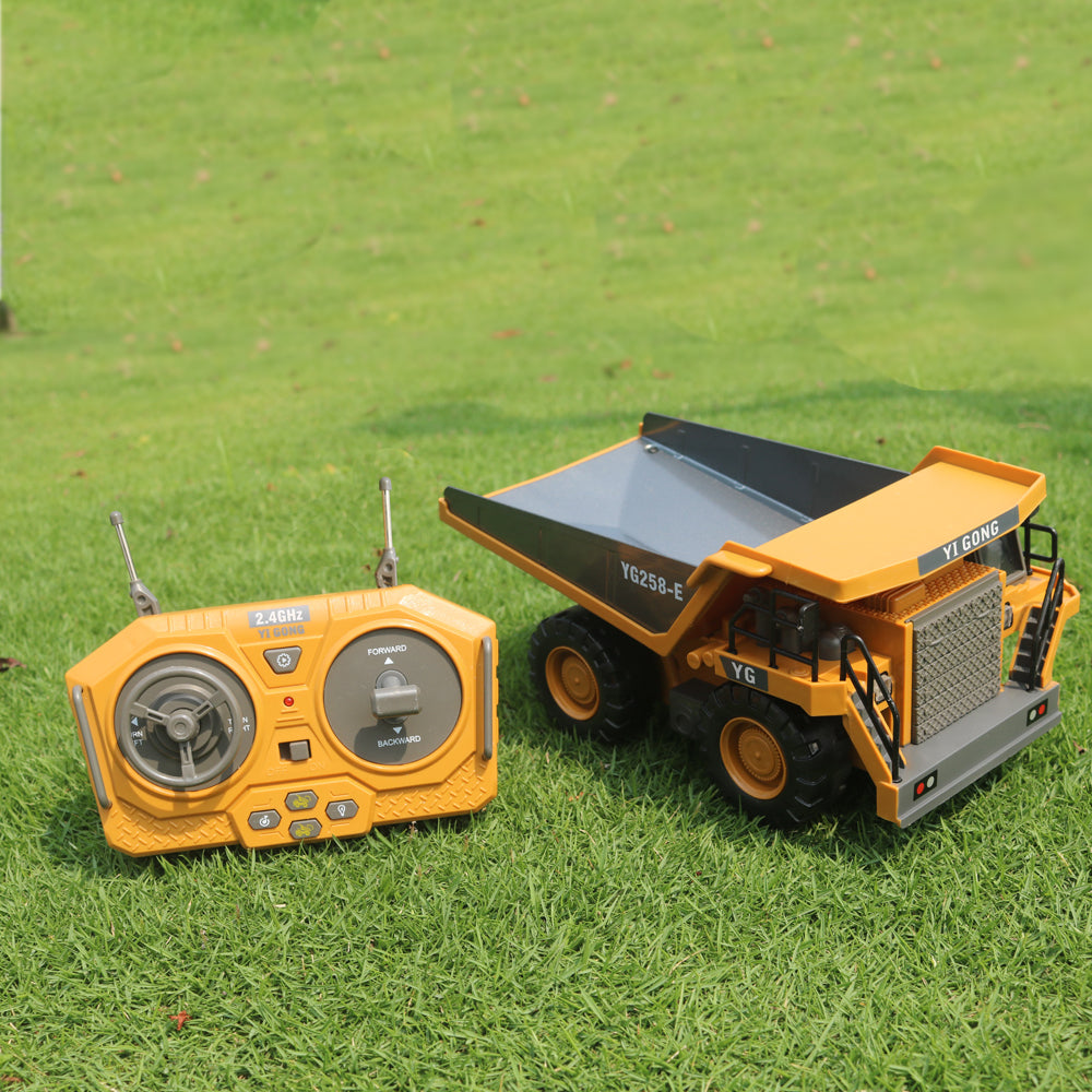 RC Dump Truck 9-Channel Remote Control Engineering Vehicle - Alloy Version