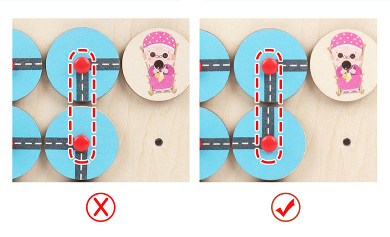 Wooden Explore the Route Maze Puzzle