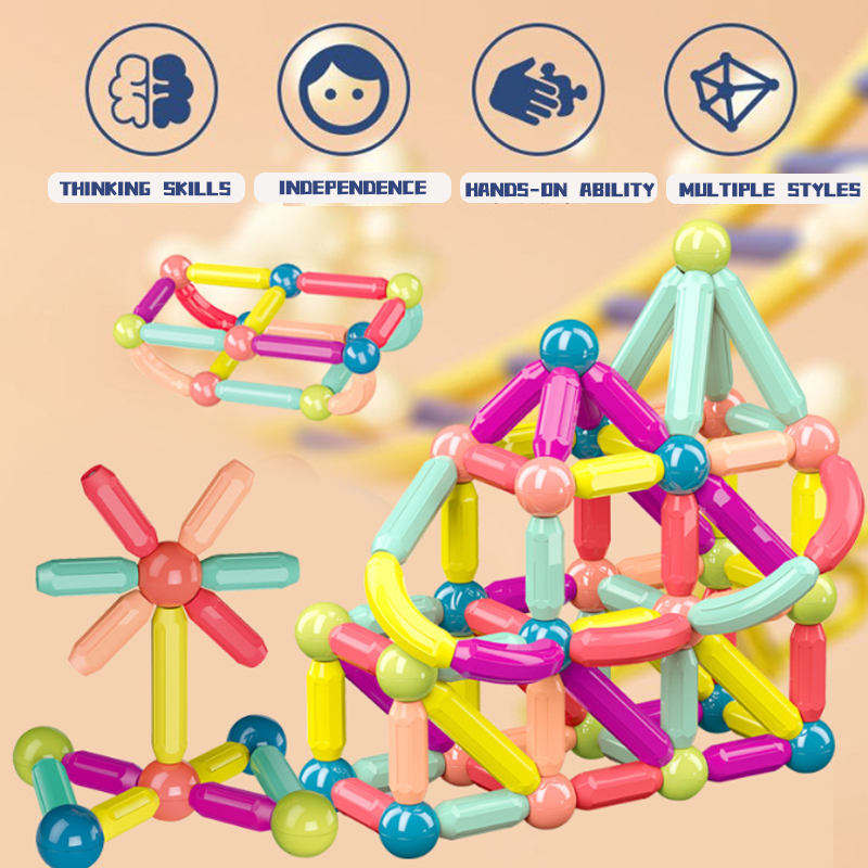 Magnetic Building Sticks And Balls Toy
