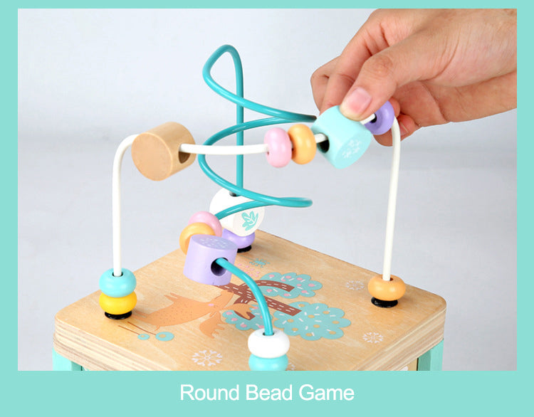 5-in-1 Wooden Fine Sensory Skills and Motor Activity Box