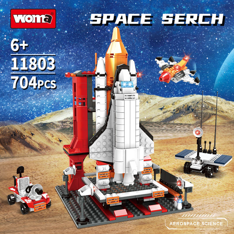 Aviation Space Ship Shuttle Building Block Brick Set Toy Aerospace Space Toy for Kids