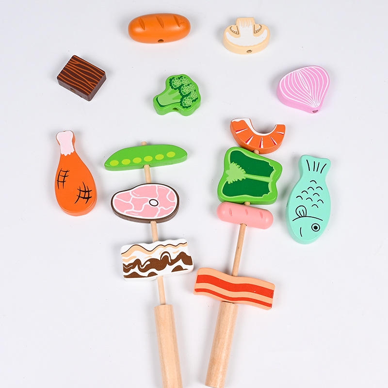 Wooden Barbecue Grill Toy Set