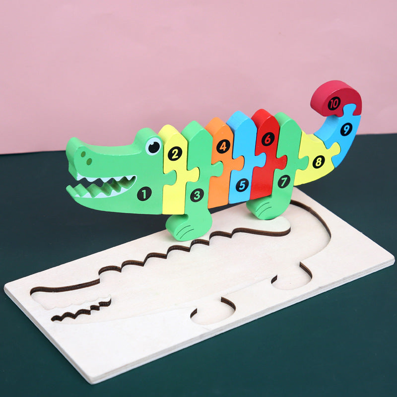Wooden Montessori Educational 3D Jigsaw Puzzle game