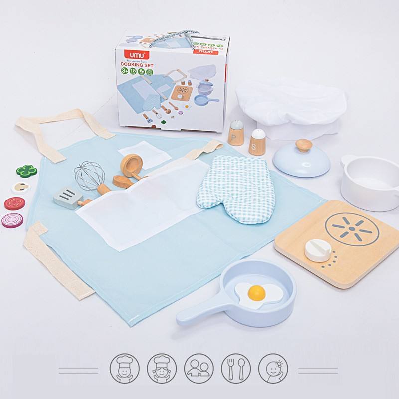 Wooden Food Cooking Kitchenware Set