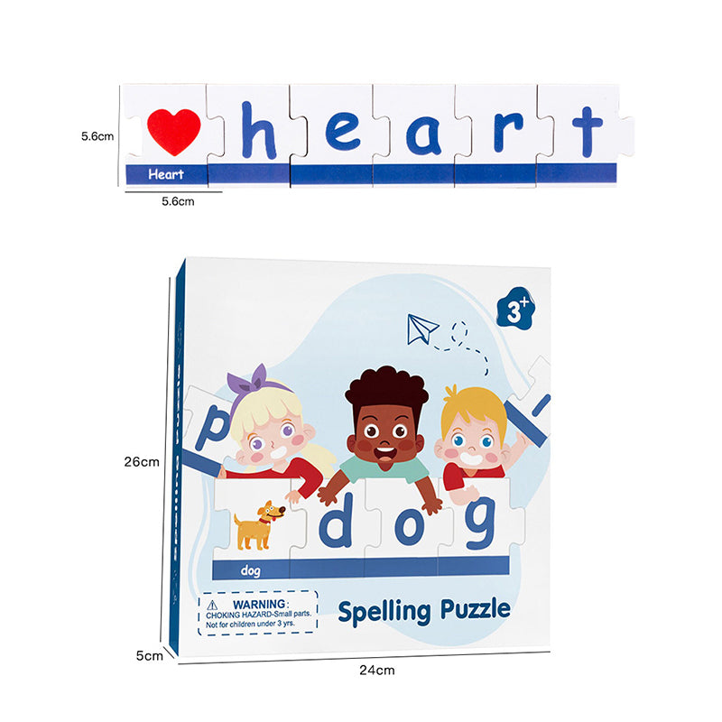 Montessori Word Spelling Toy - 90 Wooden Letters for Early Learning