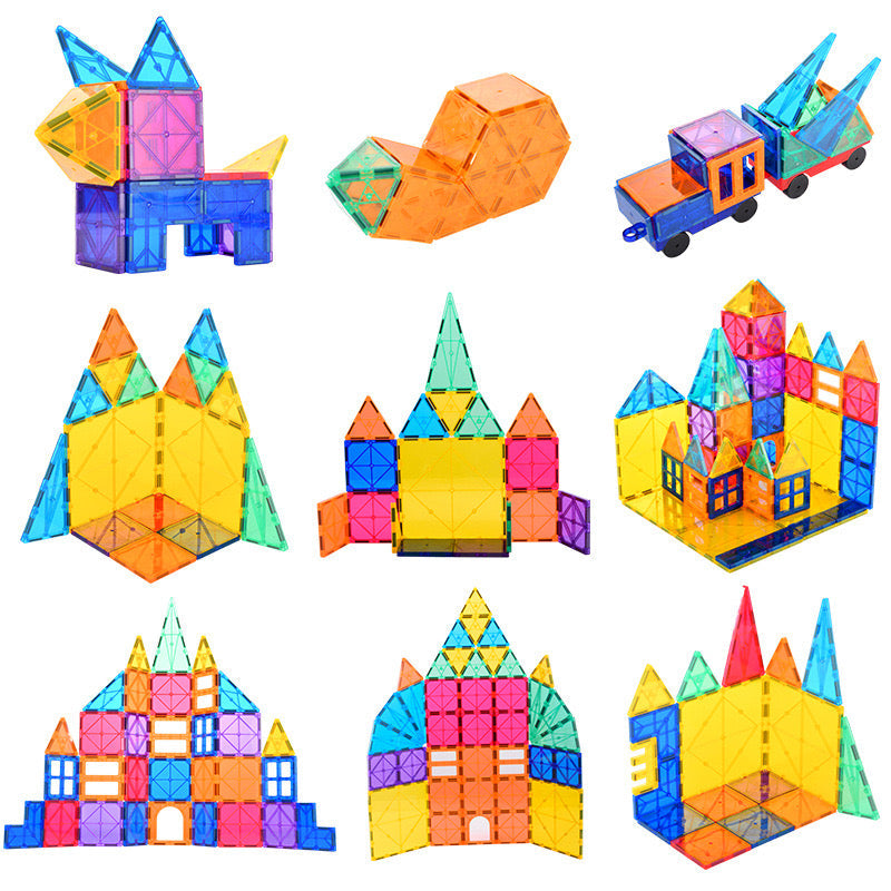 Rainbow Magnetic Building Tiles