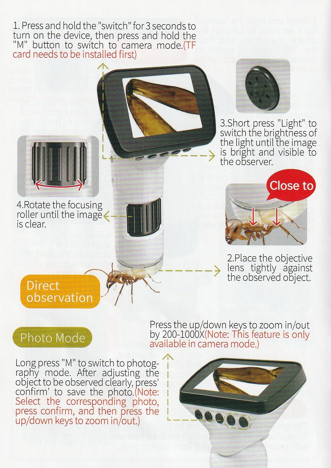 Digital Microscope for Kids & Students