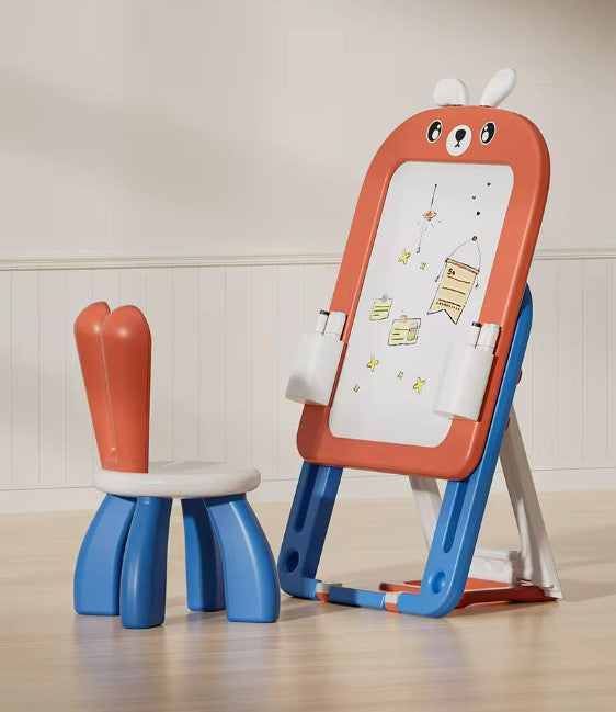 Mini Magnetic Two-sided Foldable Board with a Rabbit Chair