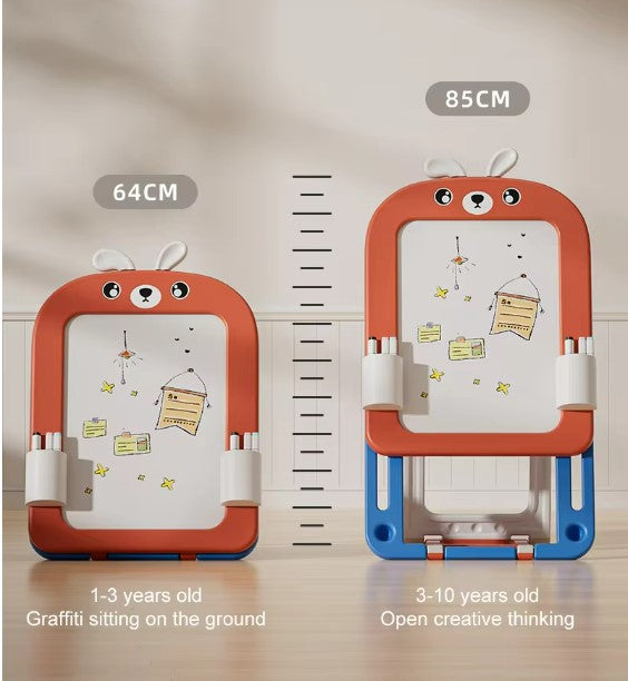 Mini Magnetic Two-sided Foldable Board with a Rabbit Chair