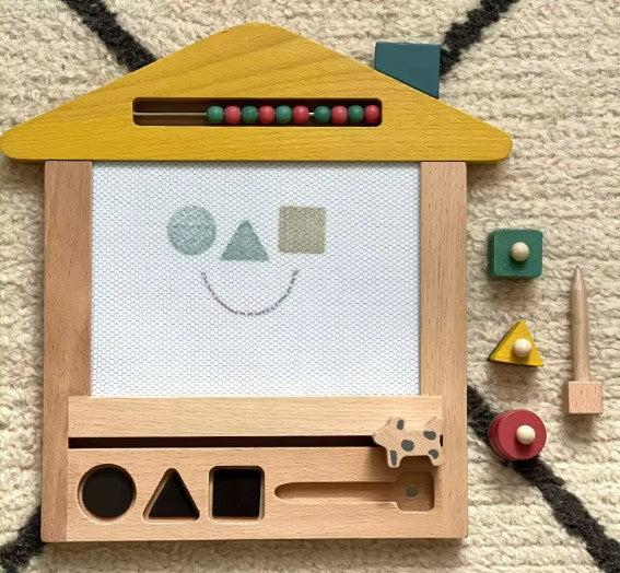 Wooden Montessori Educational Magnetic Drawing Board Toy